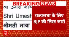 Rajya Sabha के लिए BJP के उम्मीदवारों की लिस्ट की जारी, Madhya Pradesh से Dr. L Murugan उम्मीदवार