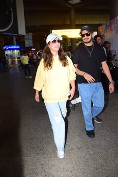 Munawar Faruqui, Hina Khan Spotted At Mumbai Airport As They Return From Kolkata