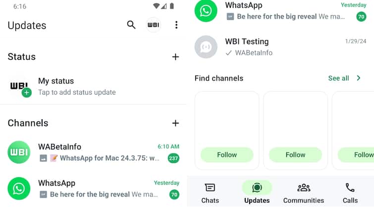 WhatsApp Channels will be seen in a new interface, Pinning feature is also being rolled out अब नए रूप में दिखेंगे WhatsApp Channels, पिन करने वाला फीचर भी हो रहा रोल-आउट
