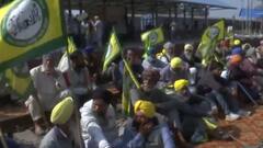 Farmers Stage 'Rail Roko' Protest At Patiala's Rajpura Railway Station — In Pics