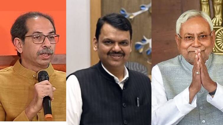 Devendra Fadnavis on Uddhav Thackeray Nitish Kumar Bihar Maharashtra Politics Ajit Pawar Eknath Shinde Marathi News Devendra Fadnavis on Uddhav Thackeray : नितीश कुमार आले,मग उद्धव ठाकरे आले तर युती करणार का ? देवेंद्र फडणवीस म्हणाले, नाही!