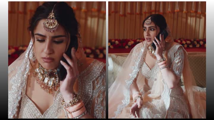 Sara Ali Khan recreated scene from father Saif Ali Khan film Dil Chahta Hai video viral on social media Watch: सारा अली खान ने दुल्हन बन रीक्रिएट किया पापा सैफ अली खान की फिल्म ‘दिल चाहता है’ का सीन, वायरल हुआ वीडियो