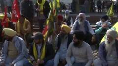 Farmers Stage 'Rail Roko' Protest At Patiala's Rajpura Railway Station — In Pics