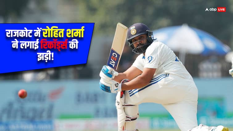 Rohit Sharma Oldest Indian Captain to score Century in Test ODI T20 IND vs ENG Stats & Records IND vs ENG: राजकोट में इंग्लैंड के खिलाफ शतक बनाकर रोहित शर्मा ने लगाई रिकॉर्ड्स की झड़ी, बना डाले ये बड़े कीर्तिमान