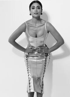 Shriya Saran Photos : தங்க நிற உடையில் தகதகன்னு ஜொலிக்கும் நடிகை ஸ்ரேயா சரண்!