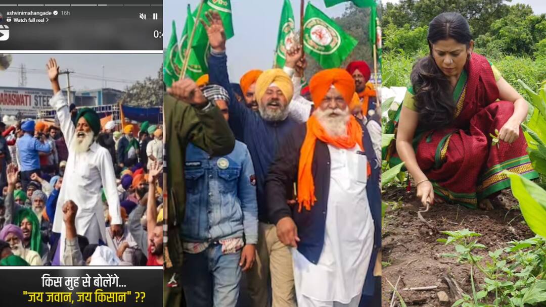 Ashwini Mahangade reaction on Farmer Protest in delhi on Social Media detail marathi news Ashwini Mahangade : 'आता कोणत्या तोंडाने म्हणाल...' दिल्लीतील शेतकरी मोर्चावर 'आई कुठे काय करते' फेम अभिनेत्रीची संतप्त प्रतिक्रिया