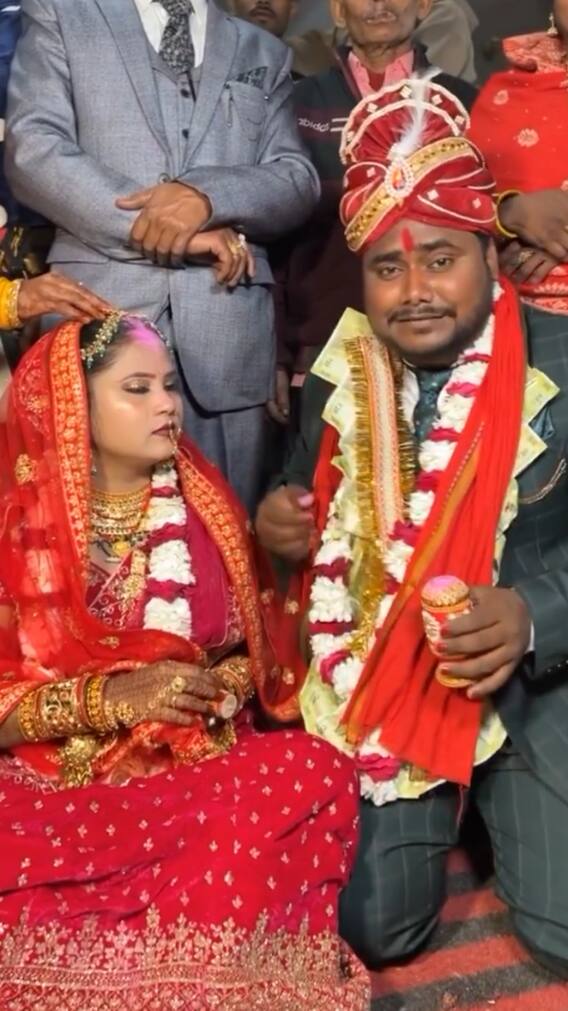 दुल्हन की मांग भरते हुए ऐसी हरकत कर बैठा दुल्हा,यहां देखें वीडियो