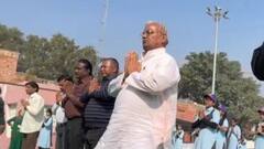 शिक्षा मंत्री मदन दिलावर ने किया सूर्य नमस्कार, जयपुर के चौगान स्टेडियम में छात्रों की लगी पाठशाला