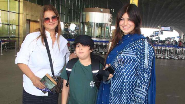 Ayesha Takia : वाढलेले वजन, सुजलेला चेहरा, 'वॉन्टेड' अभिनेत्री आयशा टाकिया विमानतळावर सलवार सूटवर