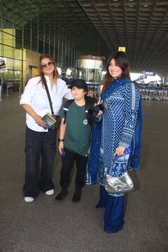 Ayesha Takia Makes A Rare Appearance With Son Mikail - See Pics