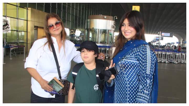 Former actor Ayesha Takia was spotted at Mumbai airport after a long time on Friday.