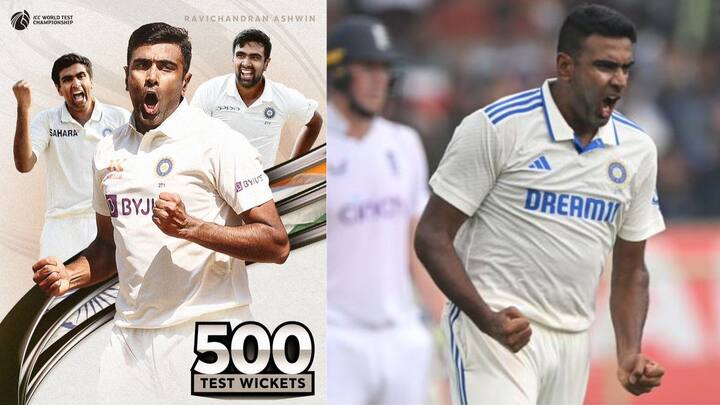 Ravichandran Ashwin 500 Test Wickets IND vs ENG 3rd TEST Anil Kumble Shane Warne Sports News Cricket News Ravichandran Ashwin 500 Test Wickets : रविचंद्रन अश्विनने रचला इतिहास, कसोटीत 500 विकेट्स केल्या पूर्ण; कुंबळे-वॉर्न यांचा विक्रम मोडीत