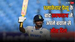 डेब्यू में धमाकेदार पारी खेलने के बाद सरफराज का आया पहला रिएक्शन, जडेजा के रन आउट कराने पर भी तोड़ी चुप्पी