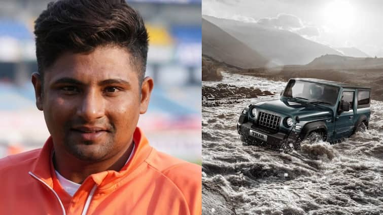 Anand Mahindra offered to gift a Thar to the father of Indian cricketer Sarfaraz Khan Anand Mahindra: क्रिकेटर सरफराज के पिता नौशाद खान को थार गिफ्ट करेंगे आनंद महिंद्रा, बेटे की पारी से इम्प्रेस हो किया एलान