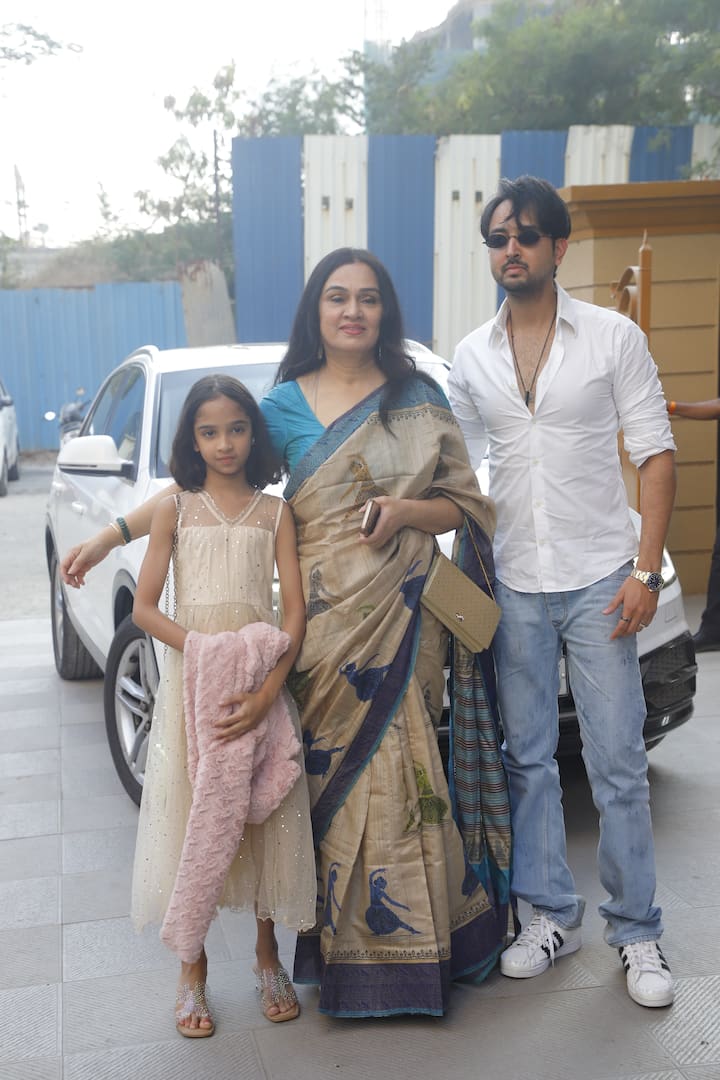 Padmini Kohapure poses with her son Priyank Sharma.