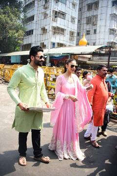 Ahead of Their Wedding, Rakul Preet Singh And Jackky Bhagnani Visit Siddhivinayak; See Pics