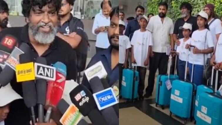 Mime gopi takes the cancer affected children in flight to bangalore புற்றுநோயால் பாதிக்கப்பட்ட குழந்தைகளுக்கு விமானப் பயணம்: குக் வித் கோமாளி மேடையில் சொன்னதை செய்த மைம் கோபி