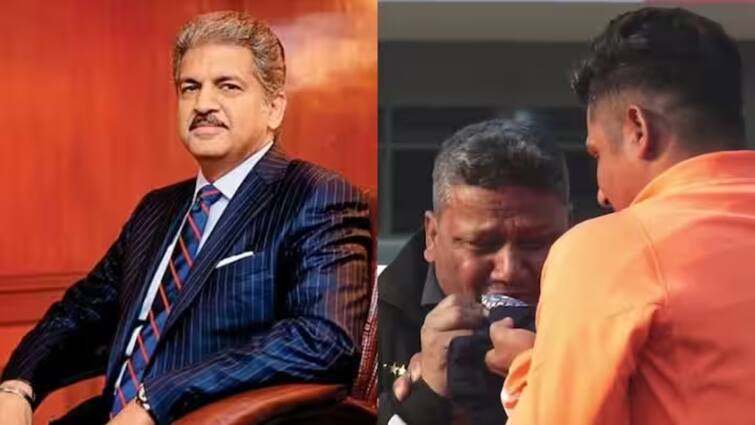 ind vs eng anand mahindra give thar to sarfaraz khan father naushad khan latest tamil news IND vs ENG: சர்பராஸ் கானின் தந்தைக்கு கார் பரிசு! மீண்டும் அனைவரின் மனதையும் வென்ற ஆனந்த் மஹிந்திரா!