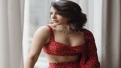 Samantha Ruth Prabhu: રેડ સાડીમાં સામંથા રૂથ પ્રભુનો જોવા મળ્યો જલવો, જુઓ સુંદર તસવીરો
