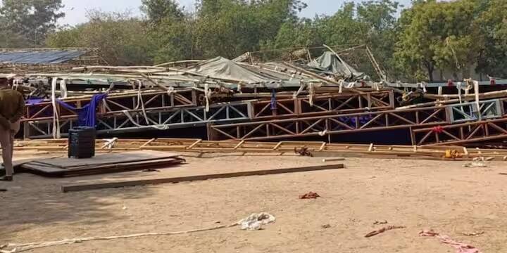 Pandals collapse in Delhi  Jawahar Nehru Stadium eight injured Pandal Collapsed: દિલ્લીના જવાહર નેહરૂ સ્ટેડિયમમાં પંડાલ તૂટી પડતાં મચી ગઇ દોડધામ, 8 લોકો ઇજાગ્રસ્ત