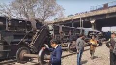 Train Accident Video | మరో రైలు ప్రమాదం.. ఒక్కసారిగా గాల్లోకి లేచిన బోగీలు | ABP Desam