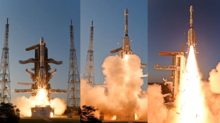 The INSAT-3DS meteorological satellite aboard a Geosynchronous Launch Vehicle GSLV rocket took off from Sriharikota  Andhra Pradesh INSAT-3DS : इस्रोचा INSAT-3DS उपग्रह प्रक्षेपित; तब्बल10 वर्षांच्या हवामानाची अचूक माहिती देणार!