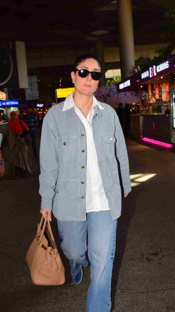 कॉलर कोट 'बेबो' चा हटके लूक!