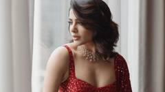 Samantha Ruth Prabhu Looks Stunning In A Red Sequins Saree; Check Out pics