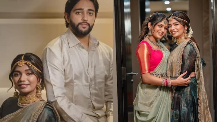 Aishwarya Shankar Engagement : இயக்குநர் ஷங்கரின் முதல் மகள் ஐஸ்வர்யா ஷங்கரின் நிச்சயதார்த்தில் நடிகை அதிதி ஷங்கரின் புகைப்படங்களை இங்கே பார்க்கலாம்.