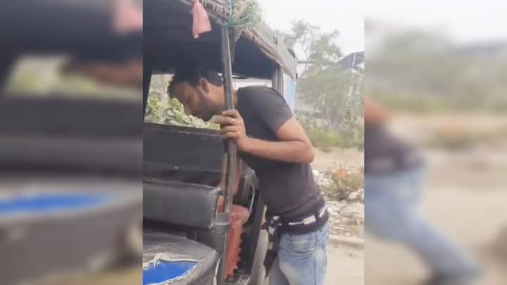 Auto driver was cleaning vehicle with national flag in Supaul arrested after video went viral ANN Viral Video: सुपौल में ऑटो चालक तिरंगा से साफ कर रहा था वाहन, वीडियो वायरल होने के बाद हरकत में आई पुलिस