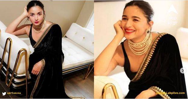 Alia Bhatt Pics: ਆਲੀਆ ਭੱਟ ਨੂੰ ਹਾਲ ਹੀ 'ਚ ਲੰਡਨ 'ਚ ਆਪਣੀ ਆਉਣ ਵਾਲੀ ਵੈੱਬ ਸੀਰੀਜ਼ 'ਪੋਚਰ' ਦੀ ਪ੍ਰਮੋਸ਼ਨ ਦੌਰਾਨ ਦੇਖਿਆ ਗਿਆ ਸੀ, ਜਿੱਥੇ ਉਹ ਕਾਲੇ ਰੰਗ ਦੀ ਸਾੜੀ 'ਚ ਸਵਰਗ ਤੋਂ ਉਤਰੀ ਅਪਸਰਾਂ ਵਾਂਗ ਖੂਬਸੂਰਤ ਲੱਗ ਰਹੀ ਸੀ।