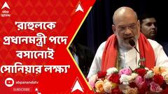 'রাহুলকে প্রধানমন্ত্রী পদে বসানোই সোনিয়ার লক্ষ্য', নিশানা অমিত শাহের