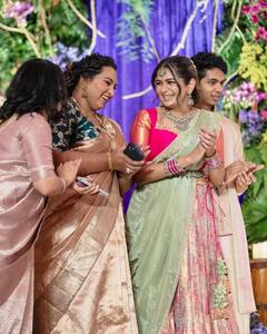 Aishwarya Shankar Engagement : அக்கா ஐஸ்வர்யா ஷங்கர் நிச்சயதார்த்தில் அதிதி ஷங்கர்..புகைப்படங்கள் இங்கே!