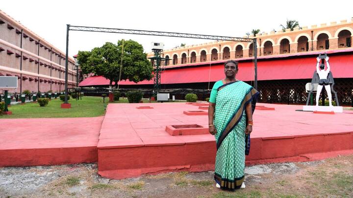 The schedule for February 20 includes visits to Indira Point, Campbell Bay, and Subhash Chandra Bose Island, where she will partake in activities highlighting the region's rich historical and natural heritage.  (Image Source: X/@rashtrapatibhvn)
