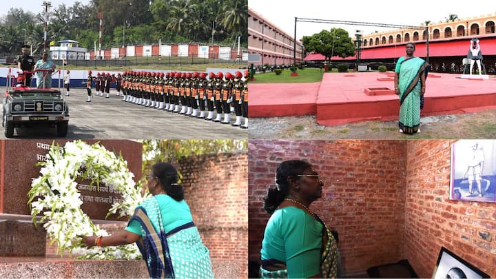 President Droupadi Murmu embarked on her official visit to the Andaman and Nicobar Islands from February 19 to 23, begins her itinerary with a poignant tribute at the Cellular Jail in Port Blair.