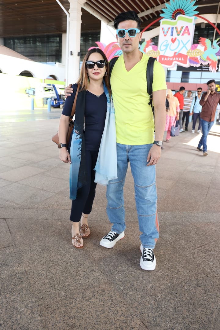 बता दें कि आज एक्टर जायद खान भी अपनी पत्नी के साथ रकुल-जैकी की शादी के लिए गोवा पहुंचे.