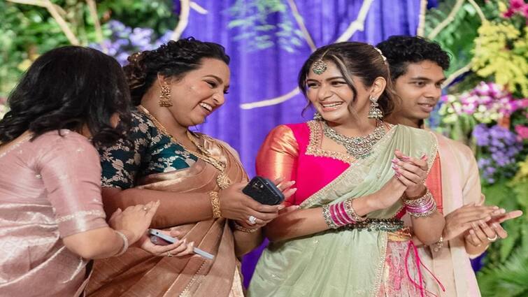 Aishwarya gets engaged tamil director  Shankar daughter Aishwarya get engaged with tarun karthik Aishwarya Gets Engaged :  ऐश्वर्याचा साखरपुडा संपन्न, दुसऱ्यांदा अडकणार विवाहबंधनात; पाहा फोटो