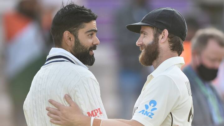 2- 372-run win against New Zealand in Mumbai, 2021: India's second-largest Test win was against New Zealand in 2021, with a margin of 372 runs. (Image Credits: Getty)