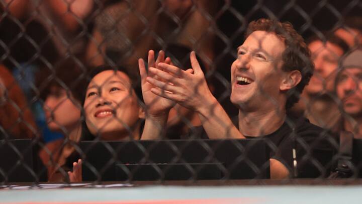 Mark Zuckerberg is seen at UFC 298 at Honda Center on February 17, 2024 in Anaheim, California. (Image Source: Getty)
