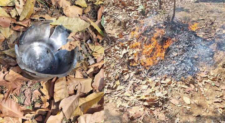 Gadchiroli Police found Explosive material kept in pressure cooker by Naxal Police foiled Maoists big assassination plot maharashtra marathi news Gadchiroli Naxal : माओवाद्यांचा घातपाताचा डाव पोलिसांनी उधळला; प्रेशर कुकरमध्ये ठेवलेले स्फोटक साहित्य केले नष्ट