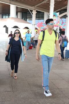 Jackky Bhagnani-Rakul Preet Singh Wedding: रकुल-जैकी की शादी के लिए पत्नी के साथ गोवा पहुंचे जायद खान, एयरपोर्ट पर स्पॉट हुआ कपल