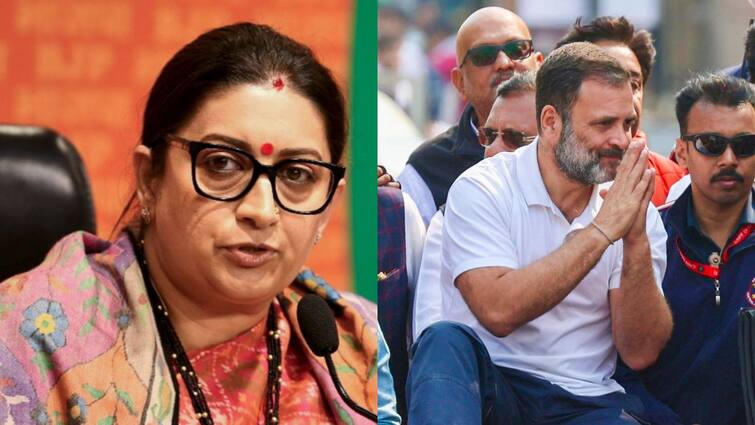 Rahul Gandhi Welcomed Empty Streets Amethi Smriti Irani Bharat Jodo Nyay Yatra Congress BJP 'Rahul Gandhi Welcomed By Empty Streets In Amethi': Smriti Irani On Congress MP's Bharat Jodo Nyay Yatra