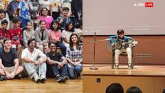 Shah Rukh Khan Pics:बेटे अबराम के स्कूल में गेस्ट बनकर पहुंचे शाहरुख खान...जमीन पर बैठकर लाडले को निहारते दिखे एक्टर, तस्वीरें वायरल