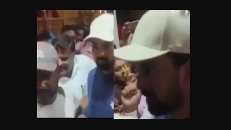 Video Showing KL Rahul Getting Mobbed By Fans At Sree Siddaganga Math In Tumakuru Goes Viral Video Showing KL Rahul Getting Mobbed By Fans At Sree Siddaganga Math In Tumakuru Goes Viral