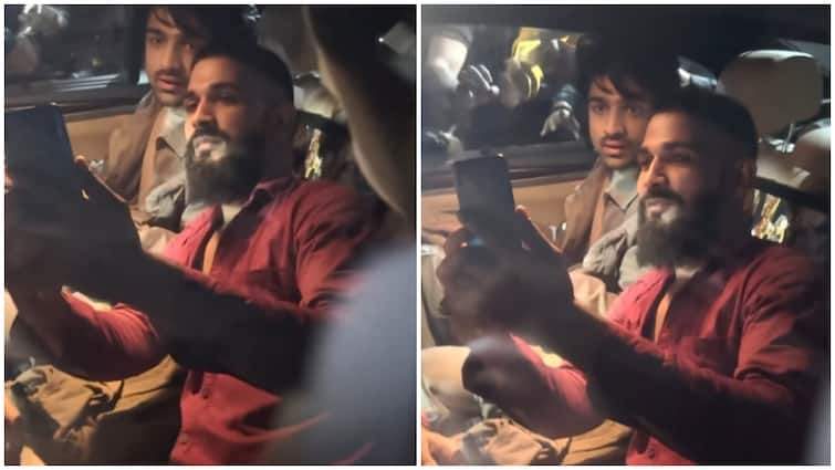Bigg Boss 17 Runner Up Abhishek Kumar Fan Take Selfie In The Car Watch Video Watch: अभिषेक कुमार को देख बेकाबू हुए फैंस, एक शख्स ने तो कार में घुस कर एक्टर संग ली सेल्फी