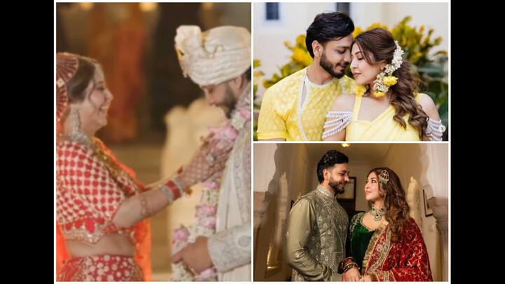 Actress Sonarika Bhadoria tied the knot with her longtime boyfriend and businessman Vikas Parashar in Ranthambore, Rajasthan on Sunday, in a grand royal-themed wedding.