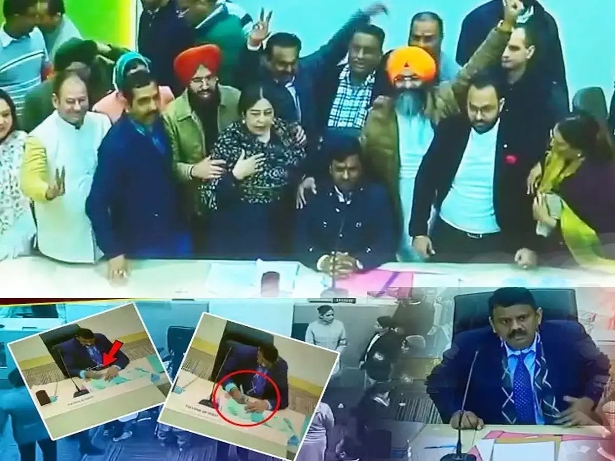 Chandigarh Mayor Poll Presiding Officer Admits Putting Marks On 8 Ballots Chandigarh Mayor Poll: ਸੁਪਰੀਮ ਕੋਰਟ ਅੱਜ ਬਦਲੇਗਾ ਸਾਰੀ ਗੇਮ, ਪੁਰਾਣੇ ਬੈਲੇਟ ਪੇਪਰਾਂ ਦੀ ਮੁੜ ਹੋ ਸਕਦੀ ਗਿਣਤੀ, ਬੀਜੇਪੀ ਨੂੰ ਲੱਗ ਸਕਦਾ ਝਟਕਾ