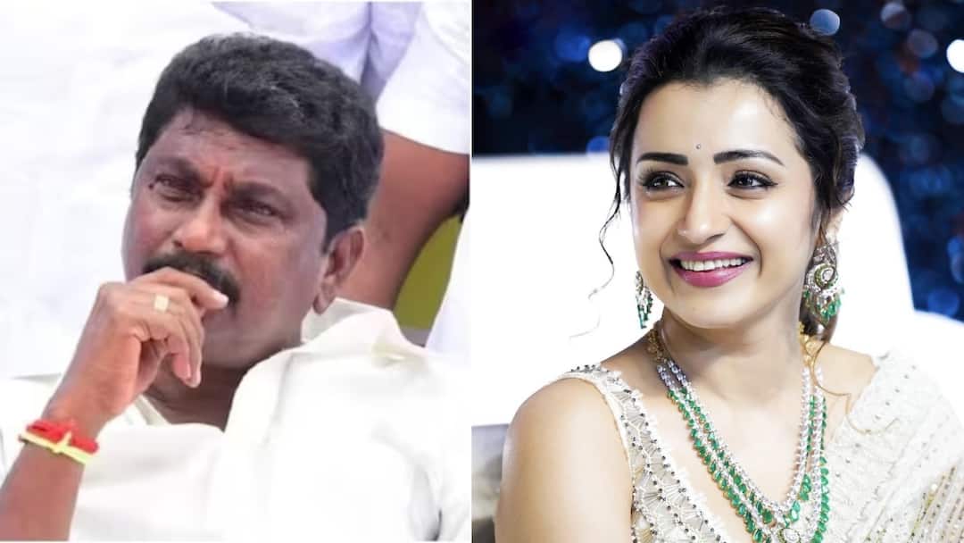 திரிஷா குறித்து அவதூறு பேச்சு- வன்மையாக கண்டித்த தென்னிந்திய திரைப்படத் தொழிலாளர்கள் சங்கம்! South Indian Film Workers' Association has strongly condemned former ADMK executive AV Raju's speech on actress Trisha திரிஷா குறித்து அவதூறு பேச்சு- வன்மையாக கண்டித்த தென்னிந்திய திரைப்படத் தொழிலாளர்கள் சங்கம்!