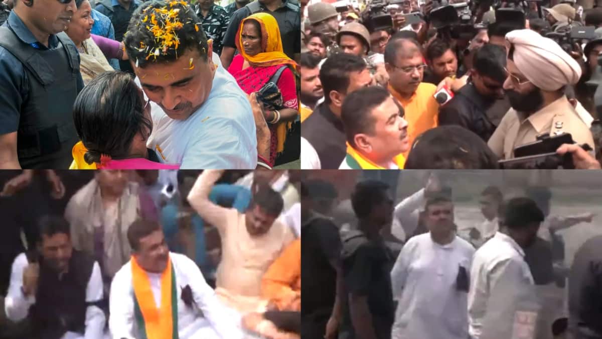 Armed With Calcutta HC Order, Suvendu Adhikari Visits Bengal's Violence-Hit Sandeshkhali — In Pics