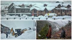 Snowfall In Upper Reaches Of Kashmir. IN PICS